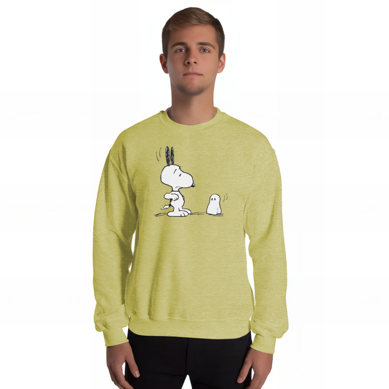 Klassisches Halloween-Sweatshirt mit Hunde-Print 