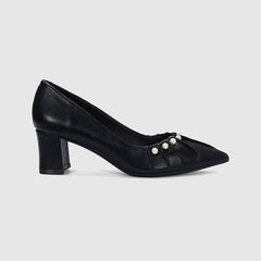 Pumps mit Blockabsatz Casual Schwarz