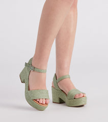 Sunny Days Ahead Espadrille Platform Sandals