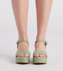 Sandalias de plataforma con alpargatas Sunny Days Ahead