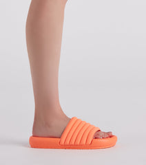 Slip Into Comfort Puff Slide Sandals