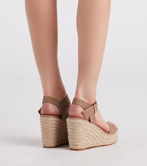 Picnic Time – Espadrilles mit Plateau-Wedges