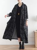 spring and autumn open style cardigan coat dress with side pockets