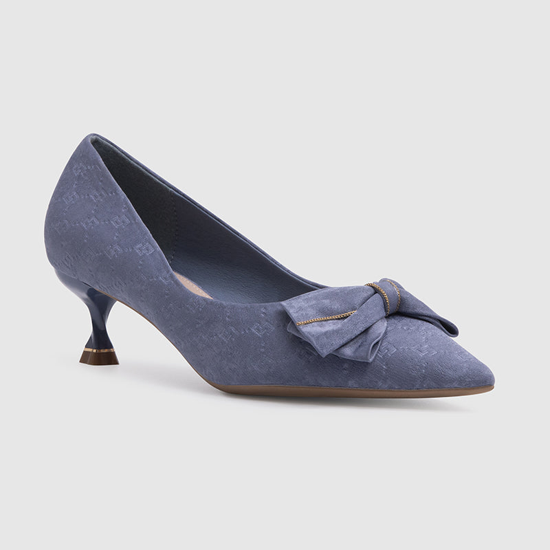 Pumps mit spitzer Zehenpartie Blau