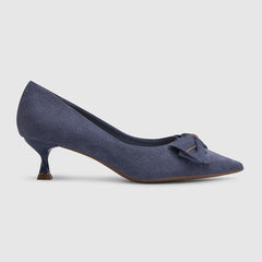 Pumps mit spitzer Zehenpartie Blau