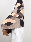 Diamond Cut Print Wool Scarf