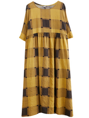 Short Sleeves Long Formal Evening Party Smock Dress