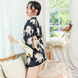 Floral Japanese Kimono Bathrobe in 3 Variations