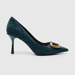 Pumps Spitze Zehenpartie Blau