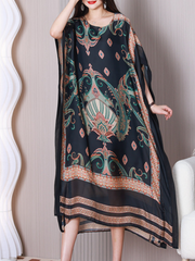 Vestido de línea A con cuello redondo de Need Someone