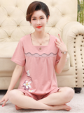 Beach party Summer Sleepwear Short Pajamas Suit