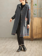 Denim Long Sleeves Shirt Dress