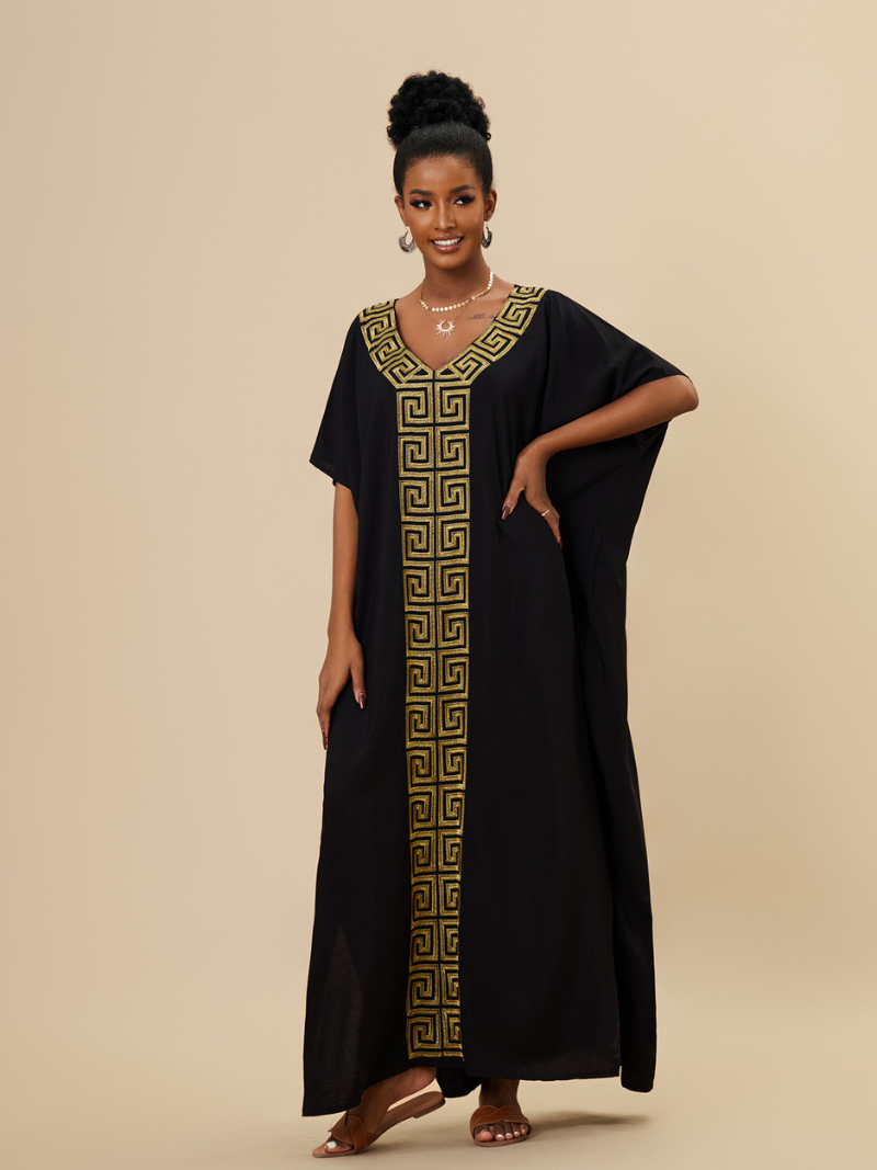 Lockeres Kaftan-Kleid „It's My Life“ aus Viskose