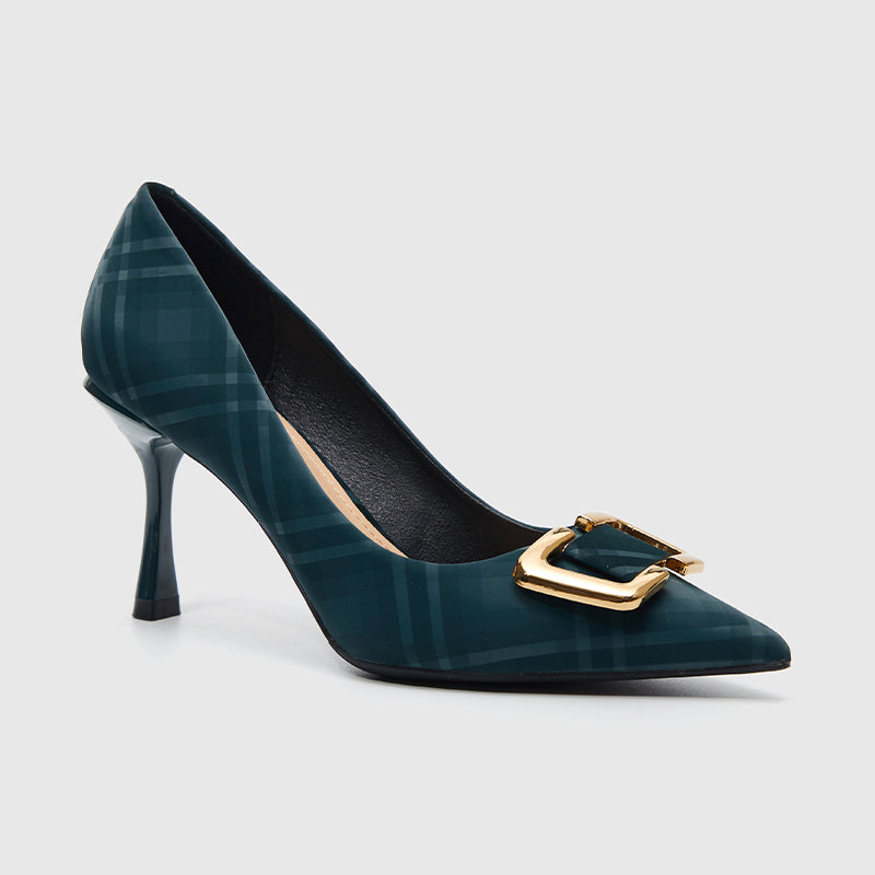 Pumps Spitze Zehenpartie Blau