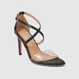 Ankle Strap Heeled Sandals Black