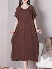 Vestido de cuello redondo y corte A de Dress the Population