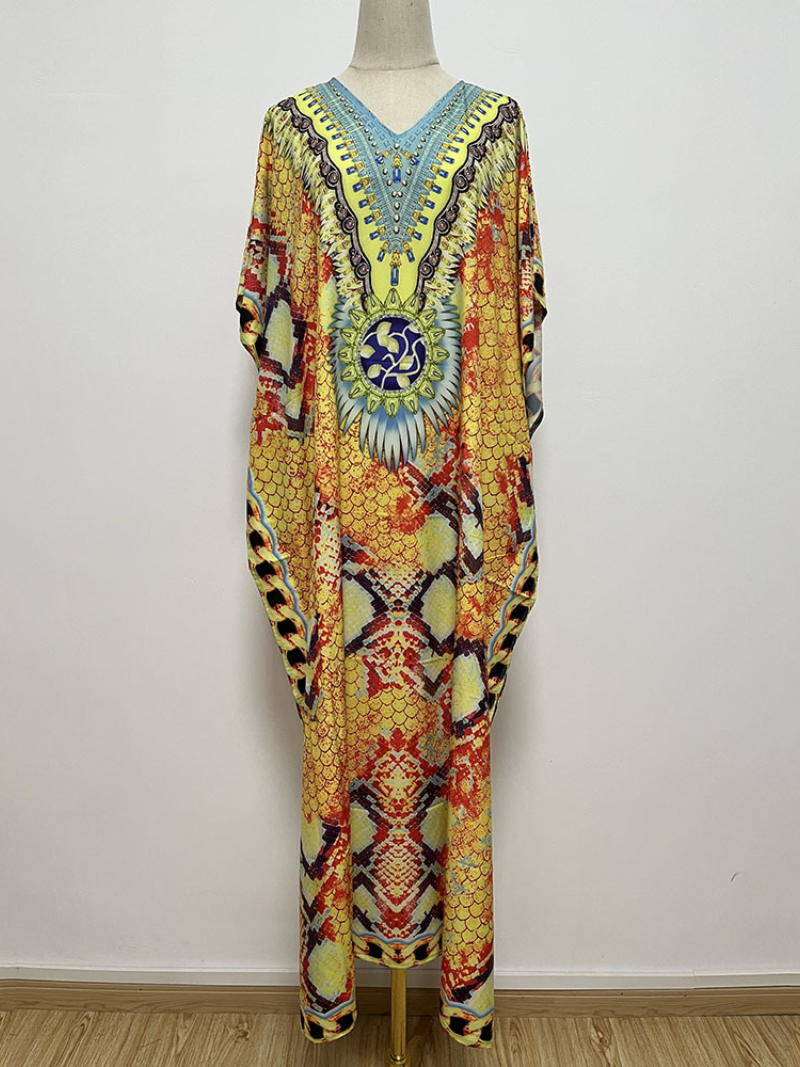 Take My Heart Polyester Stylish Kaftan Dress