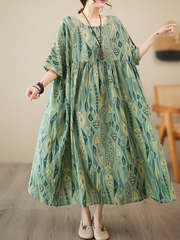 Light Up Your World Cotton Floral Smock Dress