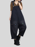 WallFlower Womens's Denim High Waist Overalls