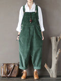 Strap Adjustable Corduroy Thick Overalls Dungarees