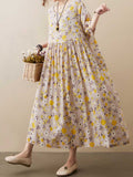 Get Some Comfort Floral Printed Smock Dress