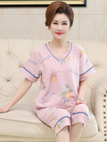 Beach party Summer Sleepwear Short Pajamas Suit