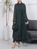 Women  Stylish Long Sleeves Maxi Dress