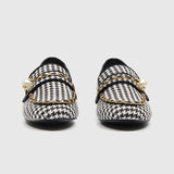 square toe Casual Flats Black