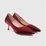 Shallow Mouth Casual Pumps Red