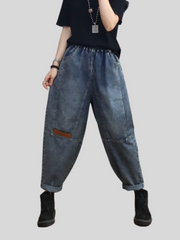 Spring Loose Casual Denim Slim Harem Bottom Pants