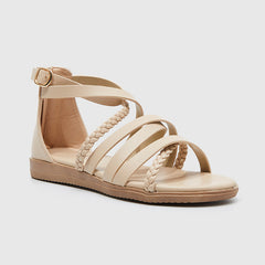 Römersandalen Beige