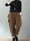 Colorful Choice Elastic Waist Retro Pant