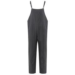 M-5XL Lässiger Overall für Damen mit seitlichen Knopfriemen 