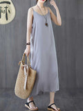 Plain Cotton Slip Dress