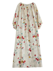 Here's Looking Printed Loose A-Line Dress