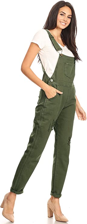 Mono vaquero vintage con tirantes ajustables