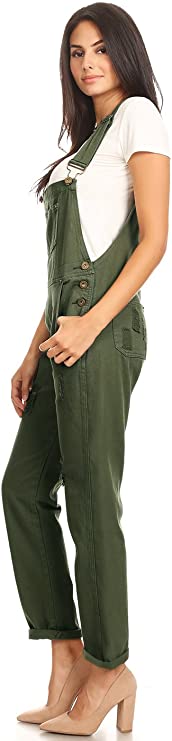 Mono vaquero vintage con tirantes ajustables