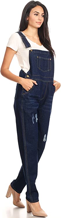Mono vaquero vintage con tirantes ajustables