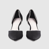 Stiletto Pointy Toe High Heels Pumps Black