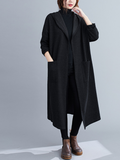 Cardigan Mid-Length Long-Sleeved Thin Pocket Coat