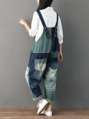 Close Your Eyes Denim Blue Overall Dungarees