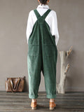 Strap Adjustable Corduroy Thick Overalls Dungarees