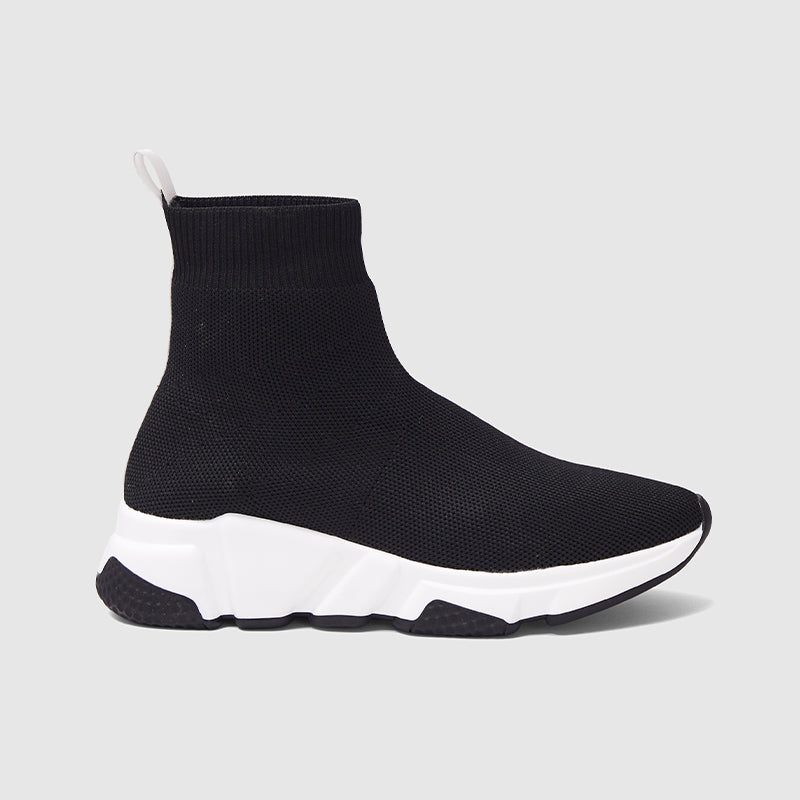 Hyper-functional Fabric Knit High Top Sneakers