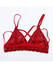 Alluring Caged Strappy Lace Bra Lingerie