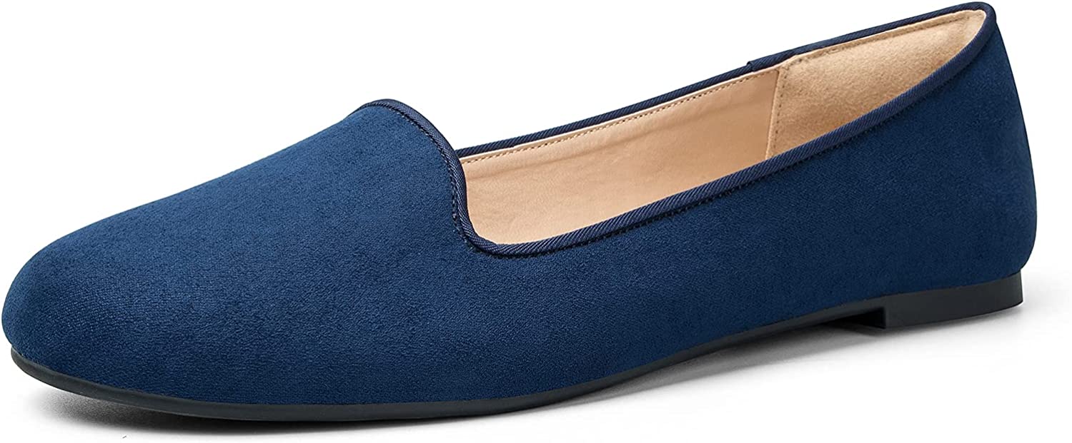 Flats Slip on Loafer Ballet Flat Shoes with +Comfort Heel Protection