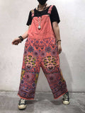 A Hundred Days Ethnic Print Cotton Overall Dungarees