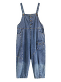 Follow Your Heart Denim High Waist Overall Dungarees