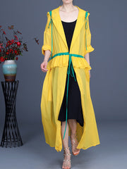 Vestido con capucha que duró tanto tiempo 