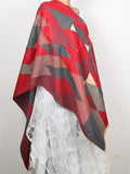 Diamond Cut Print Wool Scarf