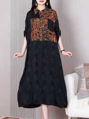 Vestido línea A con cuello de solapa Wonderful Tonight